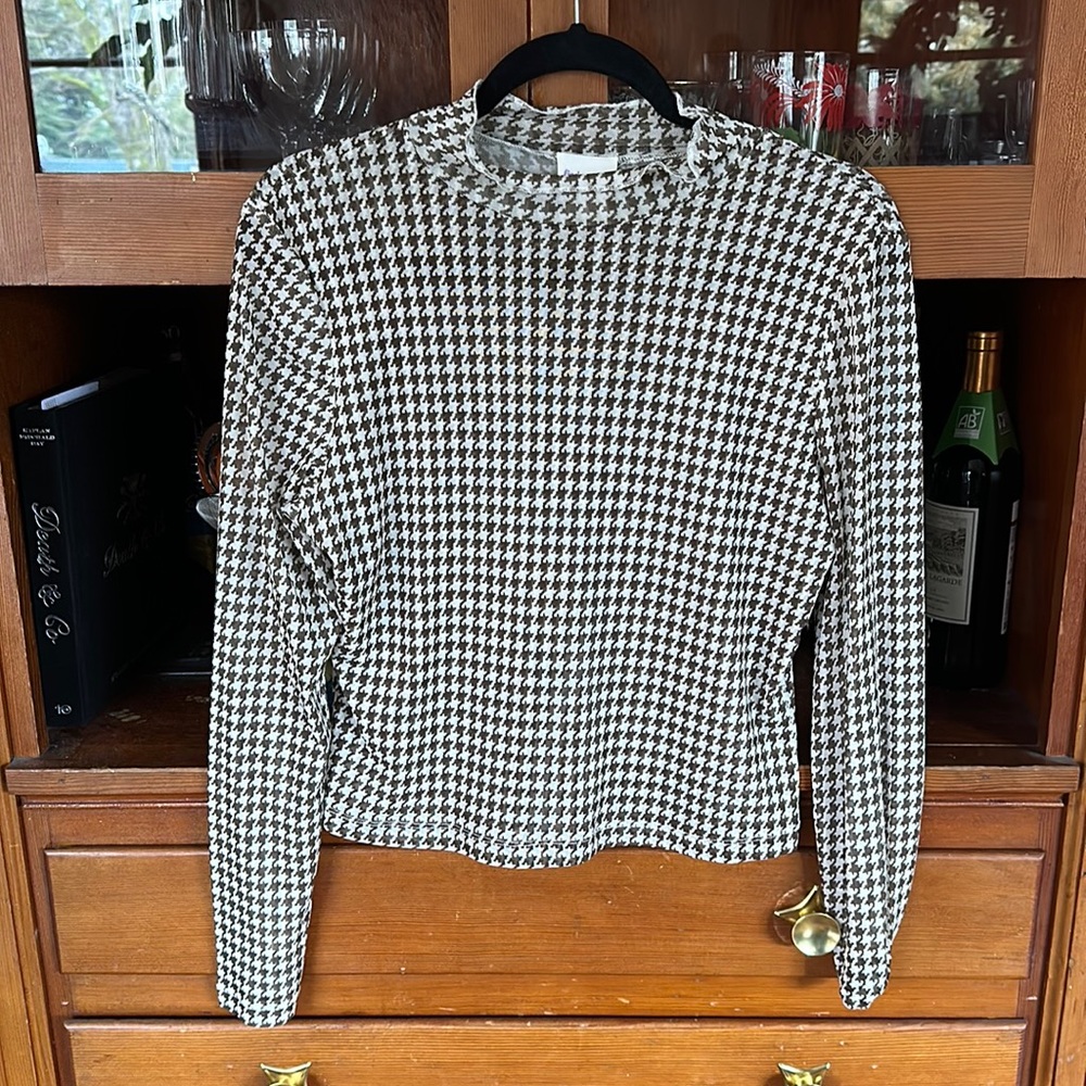 Find Me Know NOVA TOP turtleneck sheer